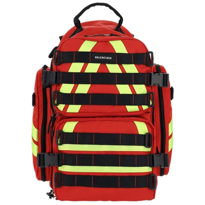 Balenciaga Red Fire Backpack
