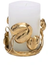 Goossens Water Lily Candle Holder Xl In Gold