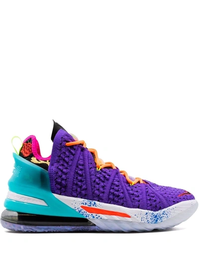 Nike Lebron 18 High-top Sneakers In Purple