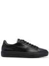 CANALI SLEEK LEATHER LOW-TOP SNEAKERS
