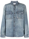 SAINT LAURENT BUTTON-UP DENIM SHIRT