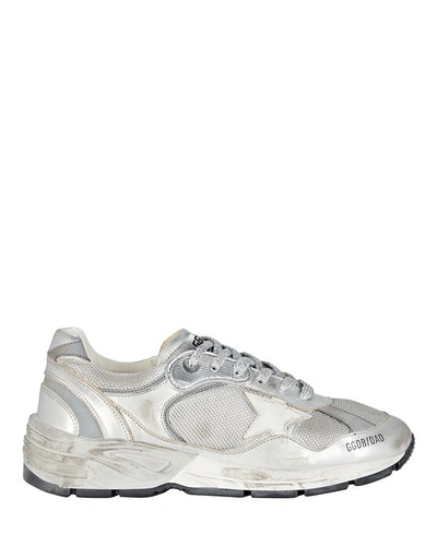 Golden Goose Deluxe Dad-star Silver Low Top Sneaker