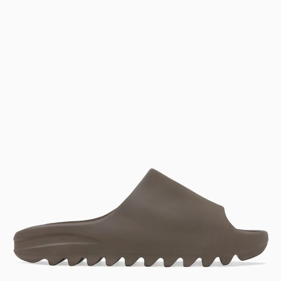 Adidas Originals Yeezy Slide Soot Slippers In Brown