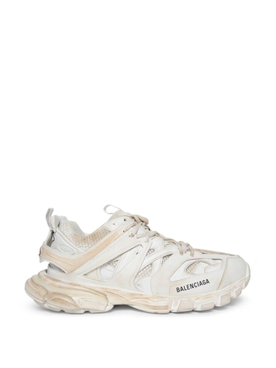 Balenciaga White And Beige Track Sneaker (men's)