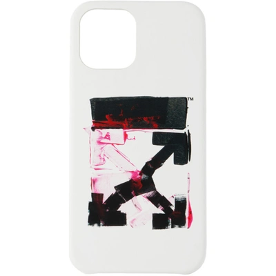 Off-white Iphone 12 Mini 箭头图案印花手机壳 In White