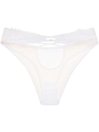 Agent Provocateur Palma High-waisted Briefs In White