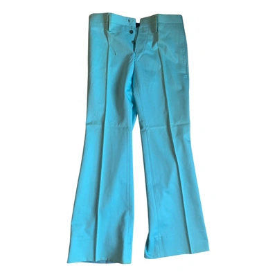 Pre-owned Dsquared2 Trousers In Turquoise