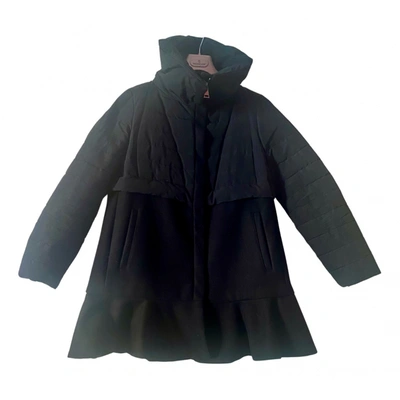 Pre-owned Moncler Gamme Rouge Wool Coat In Black