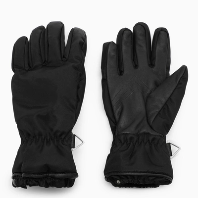 Bottega Veneta Black Padded Gloves