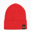 BEL-AIR ATHLETICS RED KNITTED BONNET WITH LOGO,31BELL207WO-J-BELAI-18