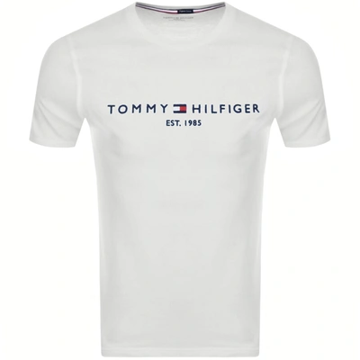 TOMMY HILFIGER TOMMY HILFIGER LOGO T SHIRT WHITE