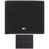 TOMMY HILFIGER TOMMY HILFIGER JOHNSON SUEDE MINI WALLET BLACK