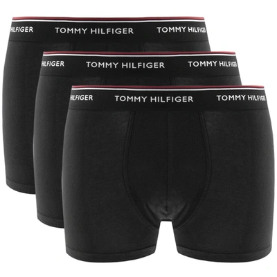 Tommy Hilfiger 3 Pack Trunks In Black