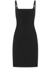 Alyx Disco Ribbed Mini Dress In Black