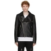 Balmain Leather Biker Jacket In Black