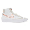 Nike Blazer Mid 77 Se High-top Sneakers In White/orange-summit