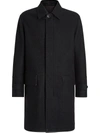 ERMENEGILDO ZEGNA MID-LENGTH WOOL-BLEND COAT