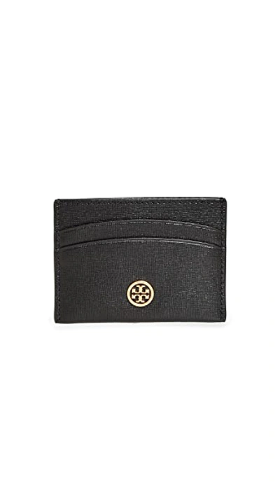 Tory Burch Robinson Card Case In Black