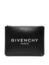 GIVENCHY BLACK CALF LEATHER CLUTCH,77EA7395-C216-1CC8-C086-798C454C418A