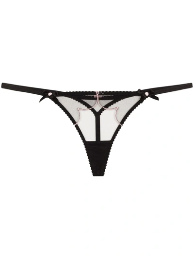 Agent Provocateur Lorna Scallop-detail Thong In Black