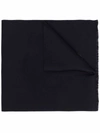 Paul & Shark Logo-print Scarf In Blue