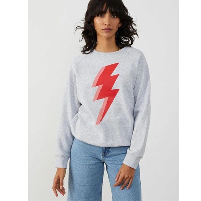 South Parade Women's Rocky Thunderbolt Sweatshirt In Light Grey