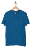 X-ray Notch Neck Pocket T-shirt In Blue
