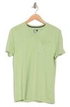 X-ray Notch Neck Pocket T-shirt In Dusty Mint