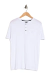 X-ray Pocket Henley Shirt In White