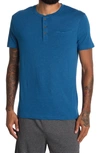 X-ray Pocket Henley Shirt In Blue