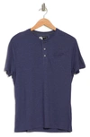 X-ray Pocket Henley Shirt In Denim