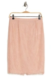 RED VALENTINO LACE PENCIL SKIRT