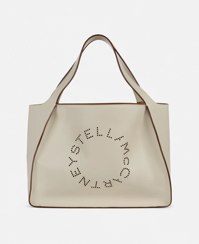 Stella Mccartney Stella Logo Tote Bag In White