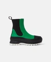 Stella Mccartney 30mm Trace Faux Leather Combat Boots In Bright Green