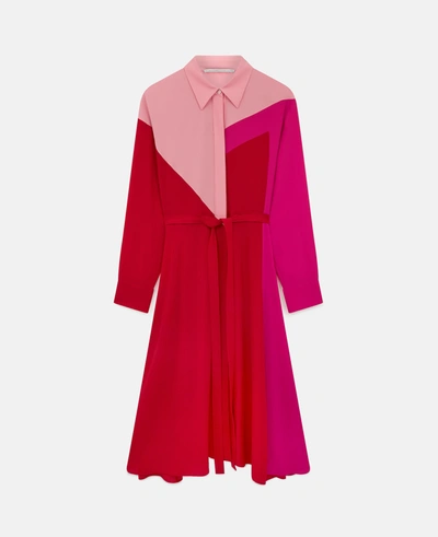 Stella Mccartney - Mia Silk Dress In Lover Red | ModeSens