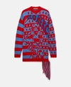 Stella Mccartney Eco Hero Intarsia Wool Knit Sweater In Multicolor