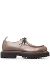 Officine Creative Polished Calf Leather Shoes In Neutrals