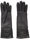 MSGM RUCHED LEATHER GLOVES