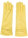 MSGM RUCHED LEATHER GLOVES