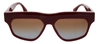 Victoria Beckham Vb603s 604 Rectangle Sunglasses In Orange
