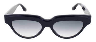 Victoria Beckham Vb602s 414 Rectangle Sunglasses In Blue