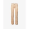 Juicy Couture Logo-embellished Velour Jogging Bottoms In Warm Taupe