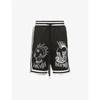 Haculla Mens Black Face Off Jersey Basketball Shorts M In Black