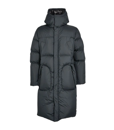 Moncler Fussa Long Quilted Parka In Black