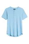 Goodlife Slim Fit Henley T-shirt In Blue Bell