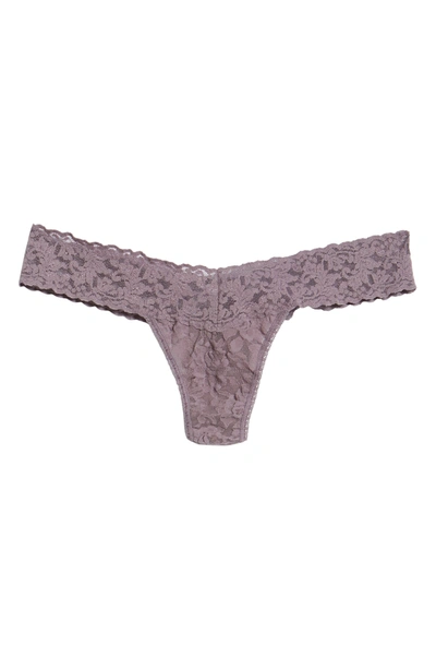 Hanky Panky Signature Lace Low Rise Thong In Dusk