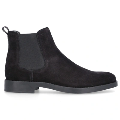 Tod's Chelsea Boots W60c Suede In Black