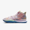 Nike Kyrie 7 Basketball Shoes In Regal Pink,hemp,honeydew,white