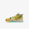 Nike Kyrie 7 Little Kids' Shoes In Yellow Strike,green Abyss,bright Crimson,black