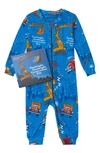 BOOKS TO BED GOODNIGHT, GOODNIGHT CONSTRUCTION SITE FITTED ONE-PIECE PAJAMAS & BOOK SET,18GCS1